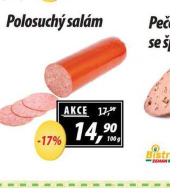 ZEMAN Polosuchý salám nabídka
