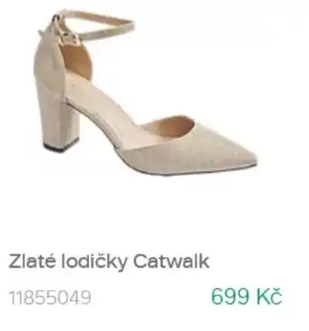 Zlaté lodičky Catwalk