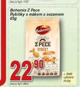 Lidl Bohemia z pece rybičky s mákem a sezamem nabídka