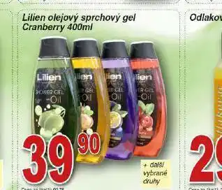 Lidl Lilien olejový sprchový gel nabídka