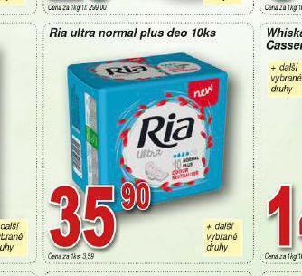 Lidl Ria ultra normal plus deo nabídka