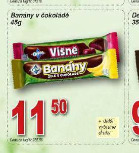 Lidl Banány v čokoládě nabídka