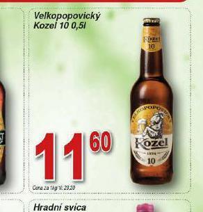 Lidl Pivo velkopopovický kozel 10 nabídka