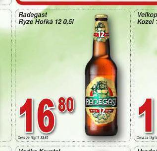 Lidl Pivo radegast ryze hořká 12 nabídka