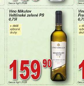 Lidl Víno mikulov veltínské zelené ps nabídka