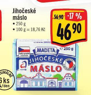 Jip Jihočeské máslo 250 g nabídka