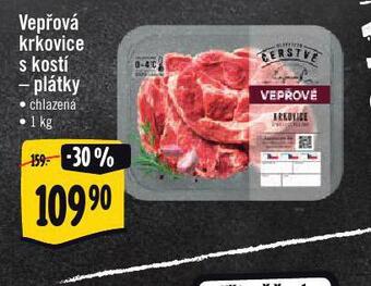 Vepřová krkovice s kostí - plátky