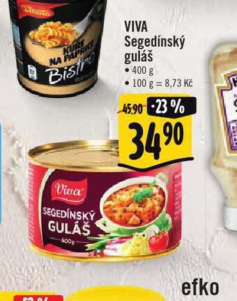 Jip Viva segedínský guláš nabídka