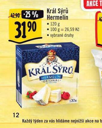 Jip Král sýrů hermelín nabídka