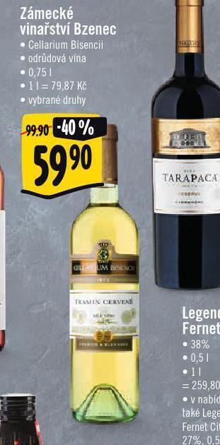 Jip Zámecké vinařství bzenec nabídka