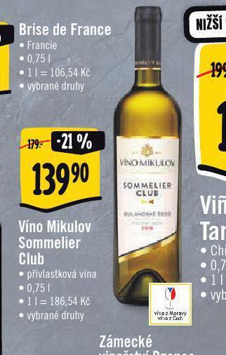 Jip Víno mikulov sommelier club nabídka