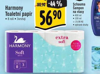 Jip Harmony toaletní papír nabídka