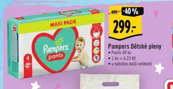 Jip Pampers dětské plenky nabídka