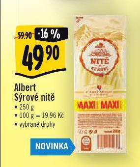 Albert Sýrové nitě nabídka
