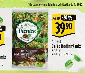 Albert Salát rodinný mix nabídka