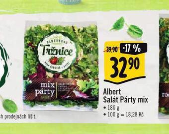 Albert Salát párty mix nabídka