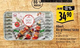 Albert Alu grilovací tácky nabídka