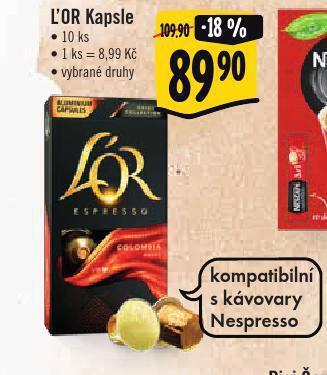 Albert Kávové kapsle l'or nabídka