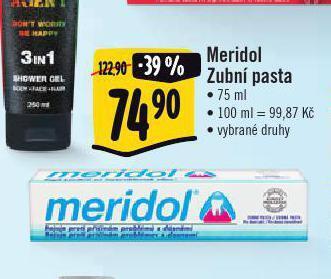 Albert Meridol zubní pasta nabídka