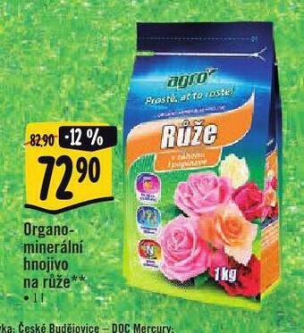 Organominerální hnojivo na růže