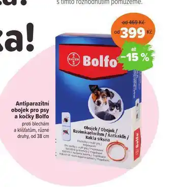 Pet Center Antiparazitní obojek pro psy a kočky bolfo nabídka