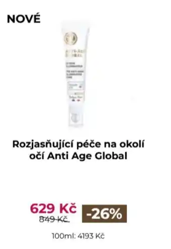Yves Rocher Rozjasnujíci péče na okolí očí Anti Age Global nabídka