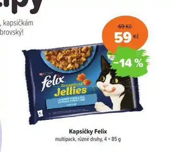 Pet Center Felix kapsičky pro kočky nabídka