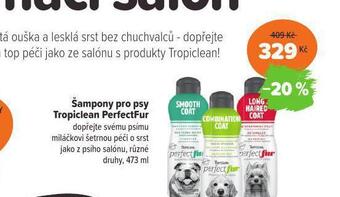 Pet Center Šampony pro psy tropiclean perfectfur nabídka