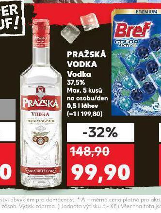 Kaufland Pražská vodka nabídka