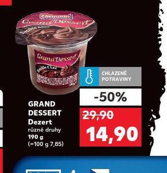 Kaufland Grand dessert dezert nabídka