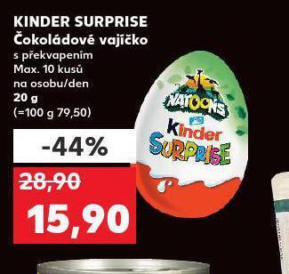 Kaufland Kinder surprise nabídka