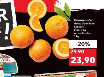 Kaufland Pomeranče nabídka