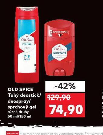 Kaufland Old spice tuhý deodorant / deospray nabídka
