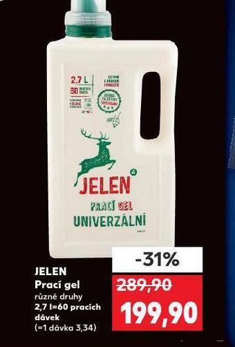 Kaufland Jelen prací gel nabídka