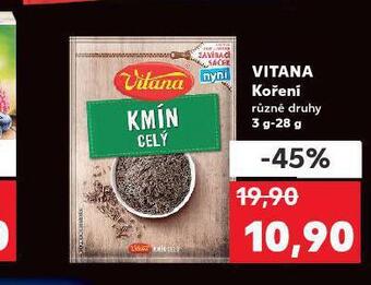 Kaufland Vitana koření nabídka