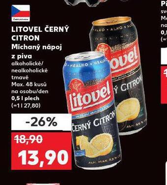 Kaufland Litovel černý citron nabídka