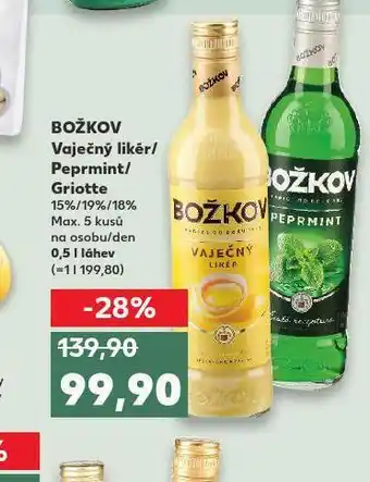 Kaufland Božkov peprmint nabídka