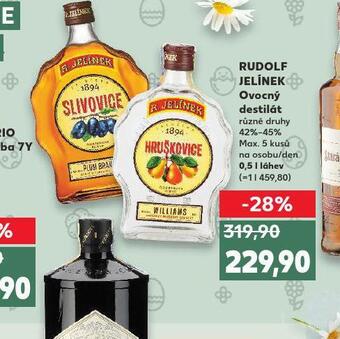 Kaufland Rudolf jelínek ovocný destilát nabídka
