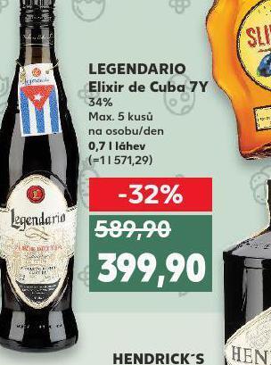 Kaufland Legendario elixir de cuba 7y nabídka