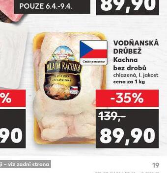Kaufland Kachna bez drobů nabídka