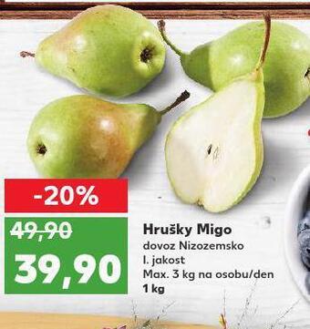Kaufland Hrušky migo nabídka