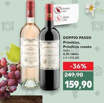 Kaufland Doppio passo primitivo rosato nabídka