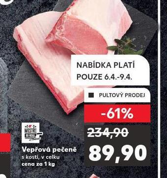 Kaufland Vepřová pečeně s kostí nabídka