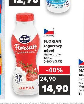 Kaufland Florian jogurtový nápoj nabídka