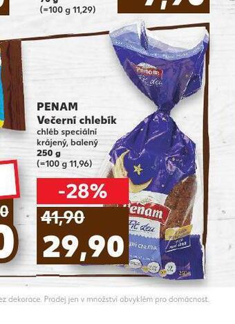 Kaufland Penam večerní chlebík nabídka