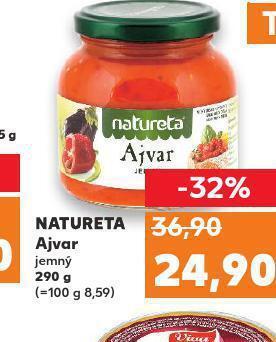 Kaufland Natureta ajvar nabídka