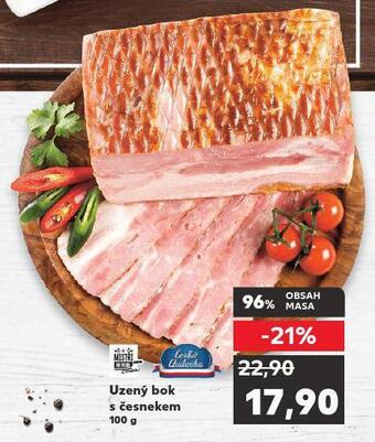 Kaufland Uzený bok s česnekem nabídka
