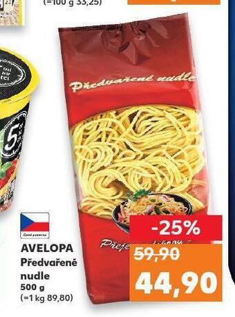Kaufland Avelopa předvařené nudle nabídka