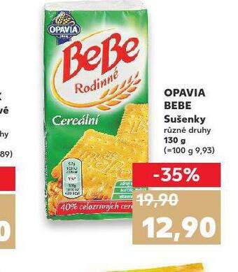 Kaufland Opavia bebe sušenky nabídka