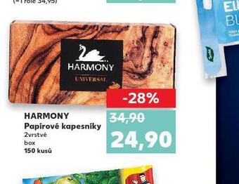 Kaufland Harmony papírové kapesníky nabídka